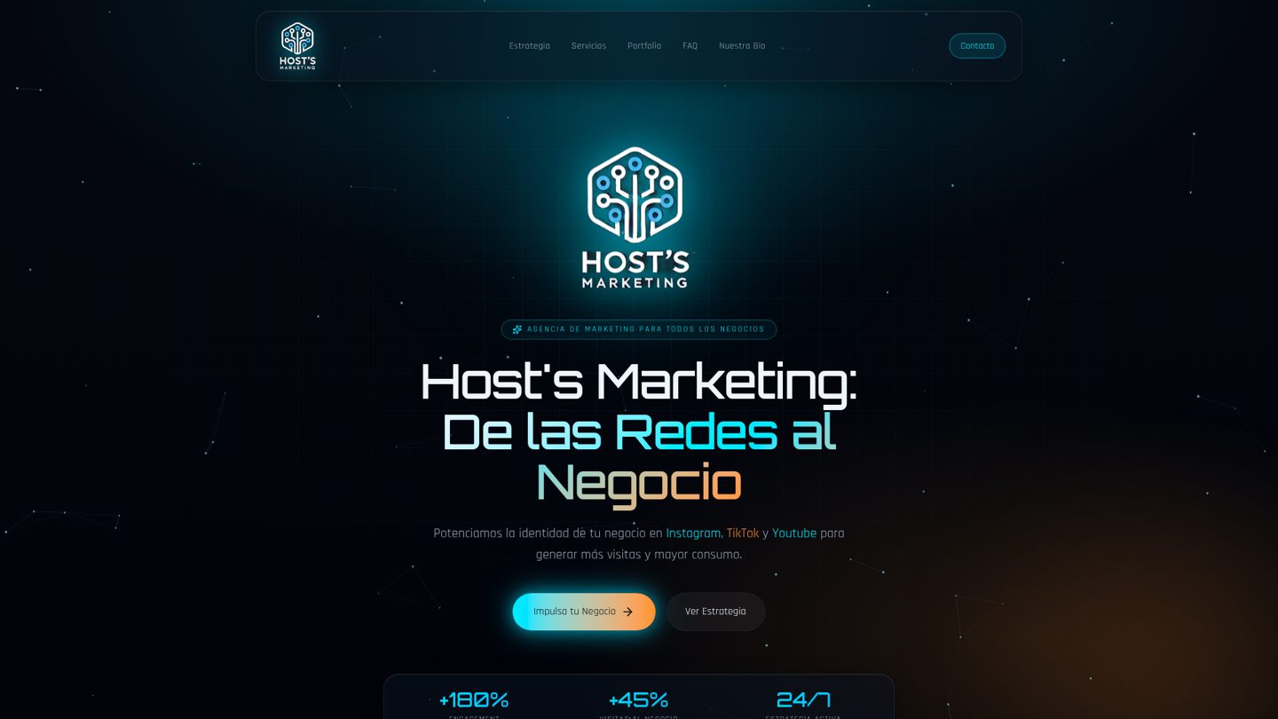Web de Host's Marketing — Nuestra propia web